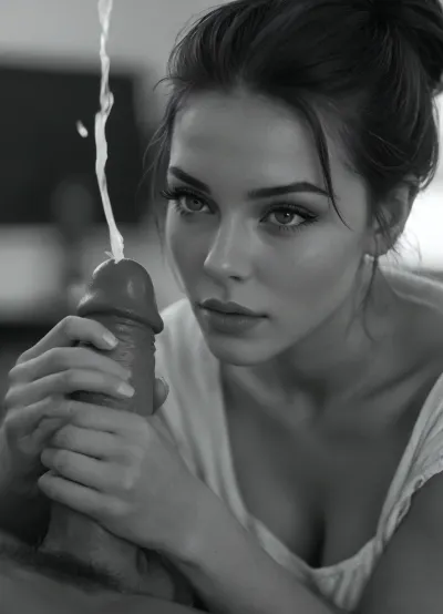 ((Handjob Close Up, ejaculation)), Babe, bombshell, seductive, but, sephia effect, blurred Background, zavy-slhtt, black, silhouette, monochrome, detailxl, <lora:BUT_SDXL_SHS:.8>, <lora:attractive_notrigger:.8>, <lora:zavy-slhtt-sdxl:.8>