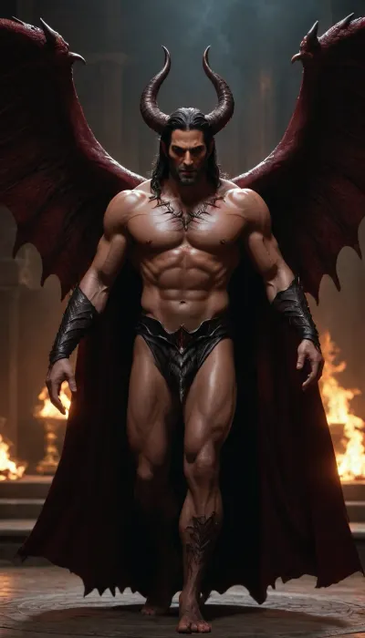 Lucifer, Asmodeus, Satan.