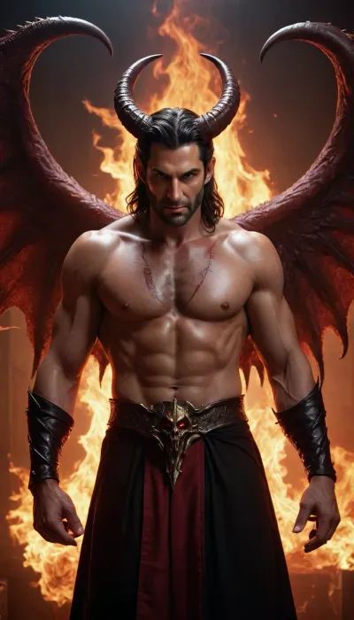 Lucifer, Asmodeus, Satan.