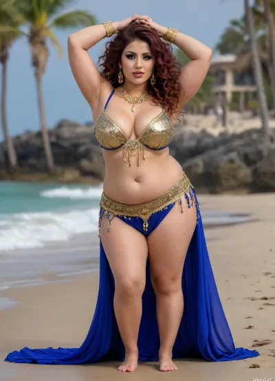 (((8K resolution))), ((people touching detailed)), (((adult bellydancer performing, body full-plump hairstyle, sexbabe ballistic enormous pouring breast, costume, massive matured pussy and glamorous ass, rapper hourglass body, experienced virgin, gangbang interracial bimbo perform reinvent Latina makeup))), ((wetting sea tasting by nudists in breast mouthed a job, wear heel and seductive bikini. The day, lighting HDR+, full body visibly)), (tattoos cover wrought body, detailed), ((public beach in porned sea))
