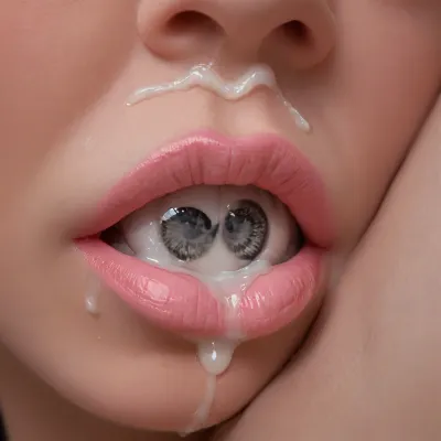 Photorealistic, high resolution, professional photography, (close-up pussy:1.2), zoom on pussy, nacked ful BIG Doll Museum, Long, straight, blue hair with a straight, purple fringe. bright makeup, large glossy lips, figure with an hourglass waist, long legs in stockings with a teddy bear pattern, perfect skin of realistic dolls. big purple niplles
large gray eyes, long golden eyelashes, olive eyeshadow
A Japanese face with fox‑like features., (Just Cum Face:1.6), My pussy is like plump lips in pink lipstick., closeup, luisap, eyes, flat, chested, artoflips, uoclips, lips, lipstick, art, of, woman, cum, on, face, <lora:LPEYES_lora:.8>, <lora:flat_chested_v3.5:2>, <lora:Art_Of_Lips_PONY_XL_By_UOC:.8>, <lora:JustCum:1.4>