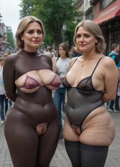German . Living public city park outdoor, (different ages:2), German family adult party of mature and girls, (1Stepdaughter, 1stepdaughter, 1grandmother, 1grandfather, (very small skinny little flat chested stepdaughters with short bodies), (fat cellulite mature ssbbw parents)), family generation., (German blonde cellulite ssbbw big old mature 60 yo heavy saggy tits, full see-through glossy swimsuit, (see-through glossyshiny thick plastic apparel:1.6), ((stockings)), good visible naked oiled pussies, (oiled glossyshiny skin:1.3), extreme contrast tan lines, with very big sagging breast and wide sides detailed face, (tight micro bra tight breasts tight bondage:1.74), (big labia cameltoe:2), (crotchless clothes:2), hyper oversized sagging tits, detailed oiled body, good visible puffy pussy), (little stepdaughters holding mom's breasts from both sides:1.8), grandfather fuck flat chested stepdaughter, new generation family, (different ages:1.7), (4 young, (flat chested:1.5), stepdaughters with old fat busted mom), one of girls standing back, view from behind. Sharp contrast lighting picture, random poses and positions, bright sunrise, raw., ShineCurve_Apparel, bodysuit, one-piece-swimsuit, leggins, transparent, leotard, green, eyes, blue, brown, perfecteyes, <lora:detailed_notrigger:2>, <lora:ShineCurve_Apparel-000009:2>, <lora:PerfectEyesXL:2>, <lora:tiedbreastsblue_XL_reg0_:2>