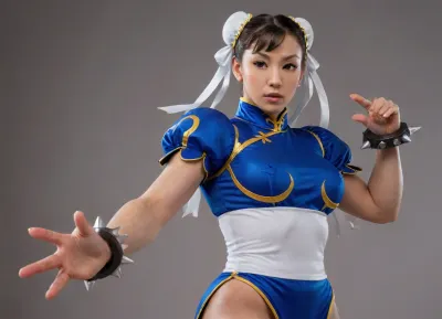 Chun-Li, <lora:Chun-Li-Pony:.8>, <lora:Chun-Li_XL-DocStasis:.8>, <lora:chun-li_xl_v1:.8>, <lora:rearpussy-xl-1.0:2>