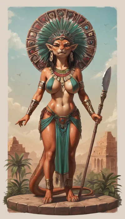 uber realistic image, fullcolor image, full body view, 8K quality, ultra detailed, masterpiece, A highly detailed full body painting, in style of by Julia Bell, a woman n an Aztec cassik wearing ceremonial clothes, 18 years old, skinny, very large heavy breasts, very long legs, very long straight black hair, ((stands next on a sacrificial altar at the top of the Aztec's pyramid, obsidian ritual knife in her hand)), (a male warrior lies on the altar), indian art, fantasy art, with beautiful exotic, pyramid, full hd, metart, commission for, an oil on canvas painting, contest winner, figurative art, young woman with long dark, an airbrush abstract figurative art, style, of, whole body in frame, whole body visible, detailed high definition background, Aztec, Maya, civilization, Rainbowiridal, Spiral, rainbowiridal, eyes, palette, Shiny..., Bright..., Intense, gaze, Fire, dragon, Amber, cat, Anthro..., woman, Genetically, modified..., <lora:tbh264-sdxl:.4>, <lora:Maya Civilization:.7>, <lora:Stunning_eyes_2:.8>