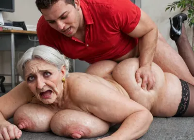 Chubby old granny teacher gets fucked in a office while on a school field trip to a office. She is wearing a pencil skirt with a garter belt, stockings and high heels and a t-shirt. The officer worker fucks the teacher prone style in a cubicle, while the students continue on their field trip. The teacher is sad and crying., ((huge full breast)), ((massive big ass)), ((long hard nipples)), ((long dick)), ((scared)), ((vaginal sex)), ((anal sex)), ((scared orgasm)), ((granny teacher)), ((granny)), ((large fat thighs)), ((prone style sex)), agony, anguish, anxiety, depression, despair, grief, pain, sadness, stress, suffering, <lora:SDXL_DatAss_v1:2>, <lora:DetailedEyes_V3:1.3>, <lora:Real_People-SDXL:1.1>, <lora:face_xl_v0_1:1.1>, <lora:Lamentations-000016:2>