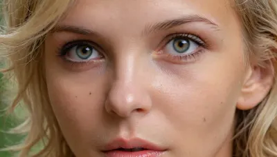 girl, (Katerina Kozlova AKA Monroe Sweet:1.3), portrait, (eyes super close-up:1.5), nude, sexy smiling, seducing, jungle, messy Hair, monroesweet, <lora:Very_Hairy_Women:.8>, <lora:Katerina_Kozlova_AKA_Monroe_Sweet_V3:.8>