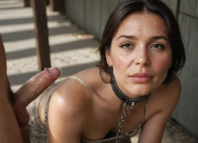 A white settler tied a young Ponca squaw, (typical Native American appearance), (Shackled. compressed, complex), (precum:1.8), ((slave:1.4)), (60yo), to a fence.The atmosphere is tense and cinematic, like a scene from an old adventure film. Bright sunlight, dramatic shadows, and detailed skin, fabric, and jewelry are featured. The film features realistic staging, dynamic composition, cinematic lighting, hyper-detail, a historical adventure style, a 35mm still, realistic camerawork, overhead camera angles, and intimate sex scenes. Native American woman in Ponca national dress, (mature skin:1.4), (stretch marks:1.2), he took his dick out of his pants.cum on tits. braless, The poor girl looks at his penis in frightSmall tits fall out.Fright, disbelief, tears.Eyes wide open.cumming in her mouth.8>, Native, American, Brown, Skin, tan, skin, detailxl, flat, chested, (style\), artist_name, <lora:SDXLHighDetail_v6-000005:.8>, <lora:Anime_Eastern_Woodlands_Native_American:.8>, <lora:Ayami Kojima_XL:.8>, <lora:flat_chested_v3.5:.8>, <lora:illustrious_styles_v3_vpred:.8>
