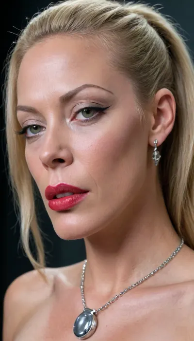 masterpiece, 🐶💦💕🪄, bridge of a starship ., (Seven of nine:1.7), flat breasts, breath, close-up, colored sclera, colored skin, flat chested, deepthroat, ear piercing, earclip, earrings, erection, fellatio, ((body jewelry)), ((((nipple chain)))), (makeup:1.3), (((((nipple rings))))), from side, green eyeshadow, grey hair, grey skin, half-closed eyes, industrial piercing, jewelry, large lipstick, lipstick mark, lipstick mark on boobs, lipstick nipples ring, nude, piercing, profile, grey eyes, reverse fellatio, saliva, saliva drip, saliva on pussy, long hair, solo focus, steam in pussy, steaming body, sweat, symbol-shaped pupils, 🕸️, artoflips, uoclips, lips, lipstick, art, of, <lora:Art_Of_Lips_PONY_XL_By_UOC:.8>