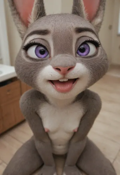(Furry, Judy Hopps from "Zootopia":1.7), ((Disney)), nude, extreme aheago.