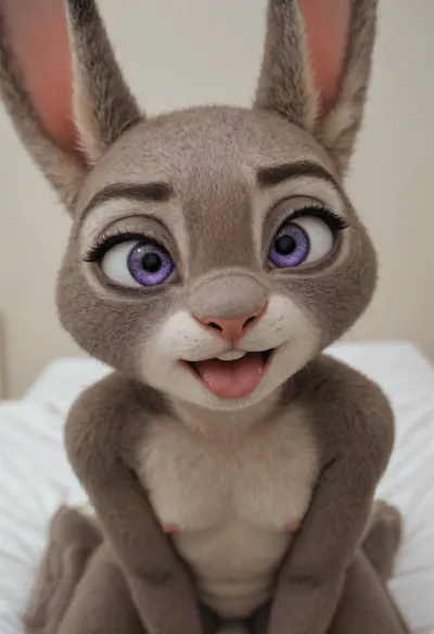 (Furry, Judy Hopps from "Zootopia":1.7), ((Disney)), nude, extreme aheago.