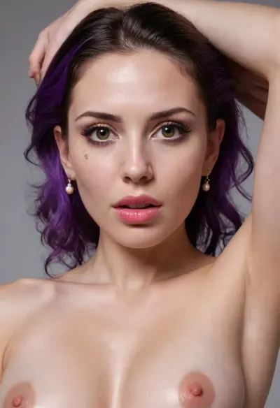 🐰🔝💔🕸️, A high-resolution, facing the camera with a subtle, neutral expression. Her most striking features are her bright, piercing grey eyes, which are accentuated by thick purple eyeliner and heavy mascara on the lower lashes. She has a pale complexion and wears a bold, glossy red lipstick. Her dark brown hair is styled in an elaborate, voluminous updo with visible black hair clips securing the messy but intentional texture. She is adorned with a large, vintage-style gold earring featuring a central white pearl, and a portion of a matching pearl necklace is visible at the bottom left. The lighting on the portrait is bright and flat, characteristic of a high-key studio setup against a plain, slender legs spread apart demonstrates, explicit macro photograph of a vulva, small petite body, short stature, flat chest, cute innocent face, she is kneeling, spread legs, self masturbation pussy, nude body, sexy stockings with bands, very huge anal beads in her anus, cum on face, all face covered with cum, cum on hair, excessive cum, to many cum on face, massive cum flows, (cum on face:2), (cum on hair:2), cum dripping, kneeling on floor, anal beads in anus, (huge anal beads:1.5), very shocked face expression, wide open asshole. The view is a direct, close-up anatomical perspective. At the top of the frame, fingers with clean, white-tipped French manicured nails are visible, gently pulling back the skin to reveal the internal structures. The surrounding skin is fair with visible, sparse hair follicles from a recent shave or trim. The labia majora are spread to prominently display the elongated, brownish-pink labia minora. The clitoral hood is visible at the top, and the vaginal opening at the bottom shows detailed, moist, and textured mucous membranes. The lighting in this second frame is similarly bright, direct, and clinical, ensuring every detail of the skin texture and anatomical structure is in sharp focus., split, creating a stark contrast between the social identity shown in the portrait and the intimate anatomical detail in the macro shot. The image quality is extremely high