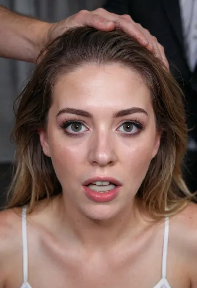 Let me fill your hold your hair and white face with my bbc while you look scared and cry, <lora:BBCDeepthroat:.8>