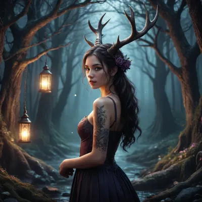 inkwork, dark fantasy, illustration, Minke. /©KlTTY-ART/