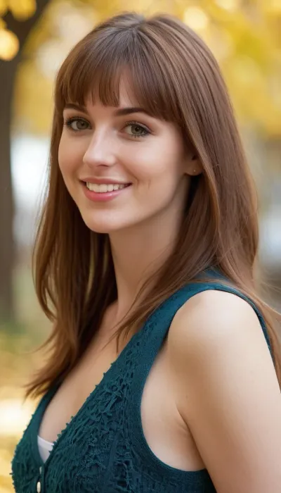 35 yo girl, very flirty pose, sideview, ((girl next door)), pretty, natural beauty, medium breasts, ((cute tall tall tall tall but average appearance:1.3)), ((cute tall tall tall tall)), ((pale skintone:1.2)), ((little bit chubby:1.4)), very flirty smile, showing teeth, ((unkempt hair)), ((straight hair:1.3)), ((symmetrical hair:1.5)), ((perfect fringe hair:1.5)), ((light brown bright hair)), ((very cute tall tall tall tall average youthful face:1.5)), outside, photorealistic, ((perfect composition)), ((perfect contrast:1.5)), ((perfectly balanced exposure:1.5)), ((perfect focus:1.5)), ((extremely realistic detailed lighting:1.5)), ((extremely realistic detailed shadows:1.5)), ((extremely detailed:1.3)), ((extremely high resolution:1.3)), ((16K UHD:1.5)), ((extremely realistic detailed skin texture:1.5)), ((extremely realistic detailed skinpores:1.5)), ((extremely realistic detailed face:1.5)), ((extremely realistic detailed eyes:1.5)), ((extremely realistic detailed hair:1.5)), focus on eyes, ((fully clothed:1.5)), random colored clothing, ((beautiful stylish clothing:1.5)), ((detailed clothing:1.5)), ((detailed environment:1.5)), Sweet_Sticky_xl-01, <lora:EnvyZoomSliderXL01:-1>, <lora:add-detail-xl:.5>, <lora:Sweet_Sticky_xl-01:.5>, <lora:neanderthal_last:.7>