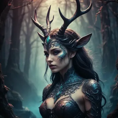 inkwork, dark fantasy, illustration, minke. /©KlTTY-ART/