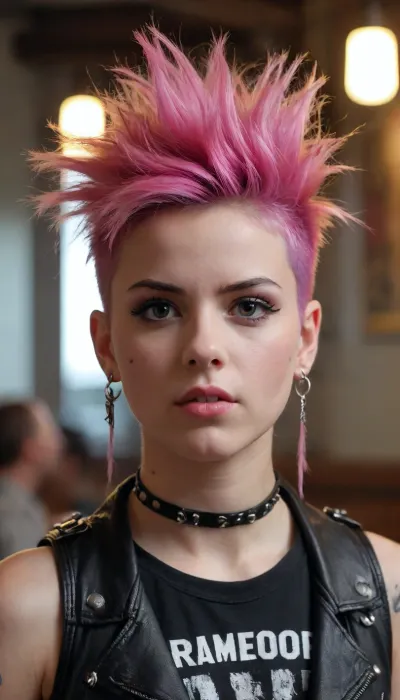Adorable punk girl