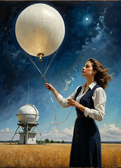 Pastel painting with oil pastels, rough canvas surface, (woman, meteorologist against the backdrop of a meteorological observatory), (launches a weather balloon from a specially equipped meteorological platform), to determine the weather, pastel, oil painting, canvas texture, chiaroscuro, tone-on-tone overlays creating the volume of soft shades of oil pastels, (masterpiece), (high quality), (picturesque details), (painting), (ultra-details), (pastel painting style), (woman meteorologist launching a weather balloon), (sharp focus), (pastel painting with oil pastels), (dynamic pose), (intense gaze), (night sky), (third-person view), (:1.2), (starry sky), (sharp shadows), (deep contrast), (atmospheric), masterpiece, 8K, (realistic eyes, delicate facial features, painted in pastel style), clscoilCE_style, Frank, Fracetta, science fiction, oil, painting, art, author, oil strokes, Sargent, style, John, Singer, <lora:Oil_painting:1.1>, <lora:sargent:.8>