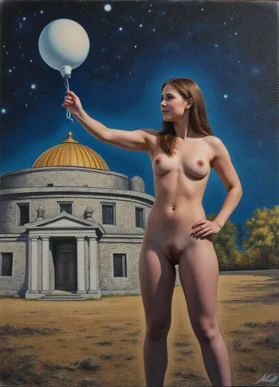Pastel painting with oil pastels, rough, grainy surface of structured canvas, (female meteorologist against the backdrop of an observatory building), (launching a weather balloon against the backdrop of an astronomical observatory building with a round dome), to determine the weather, pastel, oil painting, texture of matte structured canvas, chiaroscuro, tone-on-tone overlays creating the volume of soft shades of oil pastels, (masterpiece), (high quality), (picturesque details), (painting), (ultra-details), (pastel painting style), (female meteorologist launching a weather balloon), (sharp focus), (pastel painting with oil pastels), (dynamic pose), (intense gaze), (night sky), (third-person view), (:1.2), (starry sky), (soft shadows), (matte tones), (deep soft smooth tone-on-tone contrast), (atmospheric), masterpiece, 8K, (realistic eyes, delicate facial features, painted in pastel style), clscoilCE_style, Frank, Fracetta, science fiction, oil, painting, art, author, oil strokes with oil pastels, scattered, slightly smudged, grainy image, Sargent, style, John, Singer, <lora:Oil_painting:1.1>, <lora:sargent:.8>