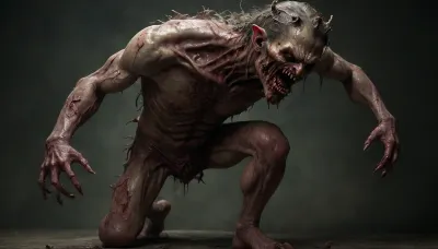{, (((putrid demon:1.9))), (((defecating:1.89))), true}, mutilated arms concept, art, realistic, dark, theme, low, light, ab0m, <lora:Concept Art DarkSide Style LoRA_SeaArt Furry XL 1.0:2>, <lora:ab0m:2>