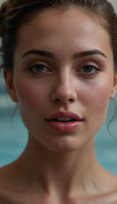 A stunningly detailed cinematic composition captures an elegant woman in mid-motion, her glossy lips and tongue wrapped sensually around a thick, short shaft, of a penis, every dewdrop of saliva catching the raytraced light. A dewdrop of pre-cum glistens on the head of the penis. Her photogenic face dominates the frame high-definition skin textures showing faint blush across her cheekbones, strands of hair escaping artfully from an updo to frame features caught between concentration and pleasure. The contrast between her manicured fingers gripping firmly and the softness of her bare thighs pressing together creates exquisite anatomical tension. Shadows pool dramatically beneath her collarbones as she leans forward, the ambient occlusion accentuating every curve where golden lighting skims her nude form. Vibrant color grading elevates the scene, the coral pink of her tongue against flushed skin, the almost unreal clarity of individual eyelashes casting delicate shadows. Shot from a slightly low angle at 1000px resolution, the perspective emphasizes her confident dominance while maintaining an air of playful sophisticationa single moment frozen with hyperrealistic detail that makes the viewer feel the humid warmth of her breath. elaborate, stylish, intricate, ornate, exquisite, Ultra 4k HD, (photogenic:1.37), RAW photo, ultra-detailed photo, High resolution, Vibrant colours, vivid shadows, Ultra contrast, crisp, sharp details, vivid fine details, bright angle, Ultra 8K HD, life-like, realistic, Ultra high definition faces and body, ambient_occlusion, raytrace, 1000px, cinematic color grading, (authentic skin texture:1.37), best quality, (exquisite_details_anatomy:.9), (exagerated_anatomy:.6), High_detail_face_and_hands, attractive, photogenic, elegant, classy, cheerful, friendly, happy, smiling, affectionate, (fashionable), looking confident, striking a pose, ((please do your best to create the best image))