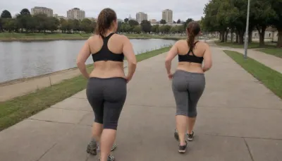 Pic from behind, Running shoes, Chubby girl, fat girl running, drenched in sweat, SSBBW, Fat rolls, Downtown Oakland, Jogging, bubble butt, honeycombed yoga pants, sweating, BBW, huge ass, fat thighs, Looking away from camera, not looking at cameraman, sexy fat girl, jogging tank top, dark tie-dye yoga pants, creepshot, candid photo, stalker photo, jogging Lake Merritt, Detailed, natural, skin, and, blemishes, without-makeup, acne, stretch, marks, <lora:skin_4-000015:.8>, <lora:definitivesarah:2>, <lora:Sweaty_Realism_4-000006:.8>, <lora:stretch_marks:2>