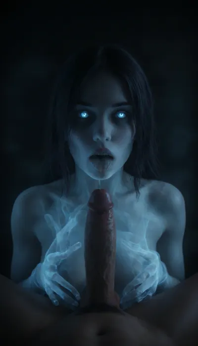 ((transparent naked xray body ghost girl:1.7)), ((realistic xray girl:1.5)), ((ethereal ghost girl body and limbs made of fog:1.5)), ((xray ghost transparent mouth:1.2)), ais-ghostly, mad-txcsprt, (((girl transparency:1))), man POV with ghost girl giving blowjob, ((cum leaking from mouth:1)), ((average cock cumming inside mouth:1)), (ethereal entity), (xray bioluminescence girl body:1.5), perfect hands, <lora:Aether_Ghost_v1.1_LoRA:1>, <lora:ghosts person 1a:1>, <lora:xray_v1.0:2>, <lora:xray:2>, <lora:dark:2>