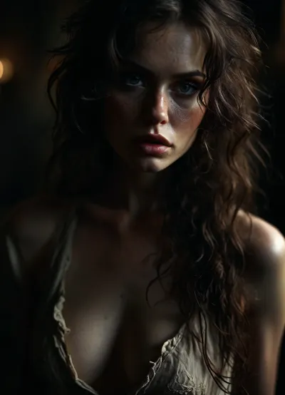 Adult woman, erotic style, ripped revealing clothes, goth, normal tits, full body view, Tiny model, adult pretty, intriguing woman, 38 years old, perfect face, light gray eyes, cute, closeup, perfect body, smokey eyes, long dark wavy messy hair, full body photo, beautiful rounded face, seductive gaze, show pussy, full ultra white pale porcelain pinkish skin, pale white skin, freckles, highly detailed tiny pumped clit, realistic face, captured with a Leica M10, Leica Summilux 35mm f/1.4 lens, sharp focus, best shadow, score_9, score_8_up, 8K, UHD, clear image, extremely sharp, extremely detailed, extremely intricate detail, high res, ultra-high-definition, highly detailed, ultra-sharp textures, finely detailed, perfect skin texture, hyperrealistic lighting, professional photography, full dynamic range, deep contrast, high clarity, realistic depth of field, HDR, perfect exposure, smooth gradients, volumetric lighting, natural reflections, ultra-fine details, realistic skin pores, individual hair strands, bokeh, soft shadows, color-graded, shadow, score_10_up, score_9_up, score_7_up, Stable-Yogis-Makeup-Enhancer-XL, FRESHIDEAS, Real, Photography, 2#, <lora:dark:2>, <lora:BUT_SDXL_SHS:1.2>, <lora:MJ52:.7>, <lora:FRESHIDEAS Real Photography 2#:1.9>