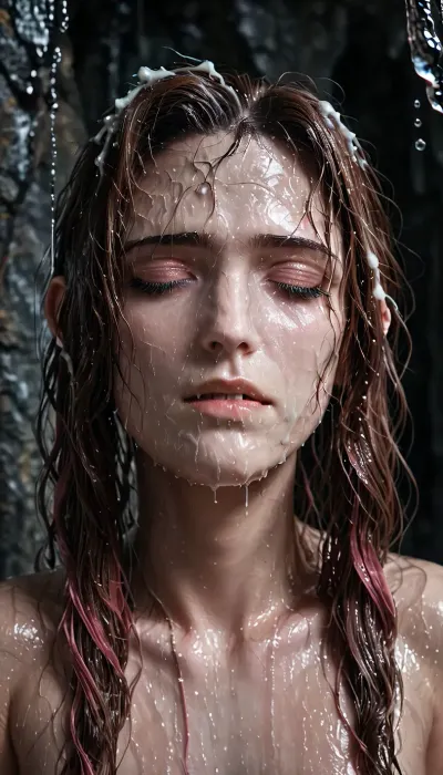 In a bright cave, clear face, high resolution face, 1woman, (Aerith from final fantasy:1.2), (Aerith is fully nude with eyes closed and a sexy biting lip expression), (surrounded by insane stupid goblins), ((Aerith is surrounded by satisfied goblins)), ((((wet hair and thick wet cum on her face)))), ruined face, ((head back)), ((((extreme zoomed in face closeup shot)))), ((runny streaks of cum all over Aerith's face)), goblin, bukkake, facial, expression, detailed, eyes, perfect, skin, texture, photorealistic, biting, own, lip, <lora:GoblinXL_LoRA-C3Lier_AdamW_Dim4_Alpha4_5e-5_4batch_CosineAnnealingLR_animagineXLV3_v30Base:1.9>, <lora:MS_Real_XL_Bukkake:.8>, <lora:Expressions XL:.8>, <lora:Super_Eye_Detailer_By_Stable_Yogi_SDPD0:.8>, <lora:biting_own_lip-000008:1.8>