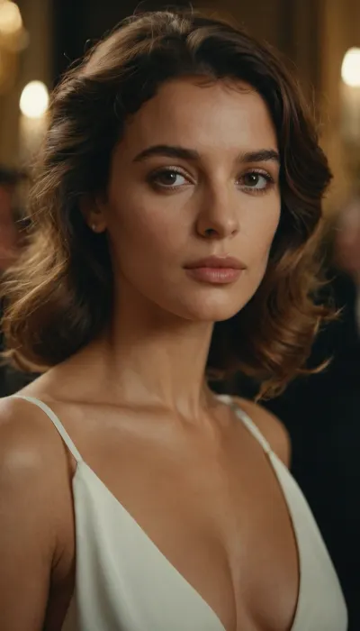 Cinematic, 35mm, 4K, Ultra photorealistic, full portrait of the most beautiful French woman in the world.