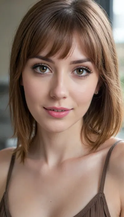 35 yo girl, very flirty pose, sideview, ((girl next door)), pretty, natural beauty, medium breasts, ((cute tall tall tall tall but average appearance:1.3)), ((cute tall tall tall tall)), ((pale skintone:1.2)), ((little bit chubby:1.4)), very flirty smile, showing teeth, ((unkempt hair)), ((straight hair:1.3)), ((symmetrical hair:1.5)), ((perfect fringe hair:1.5)), ((light brown bright hair)), ((very cute tall tall tall tall average youthful face:1.5)), outside, photorealistic, ((perfect composition)), ((perfect contrast:1.5)), ((perfectly balanced exposure:1.5)), ((perfect focus:1.5)), ((extremely realistic detailed lighting:1.5)), ((extremely realistic detailed shadows:1.5)), ((extremely detailed:1.3)), ((extremely high resolution:1.3)), ((16K UHD:1.5)), ((extremely realistic detailed skin texture:1.5)), ((extremely realistic detailed skinpores:1.5)), ((extremely realistic detailed face:1.5)), ((extremely realistic detailed eyes:1.5)), ((extremely realistic detailed hair:1.5)), focus on eyes, ((fully clothed:1.5)), random colored clothing, ((beautiful stylish clothing:1.5)), ((detailed clothing:1.5)), ((detailed environment:1.5)), Sweet_Sticky_xl-01, <lora:EnvyZoomSliderXL01:-1>, <lora:add-detail-xl:.5>, <lora:neanderthal_last:.7>