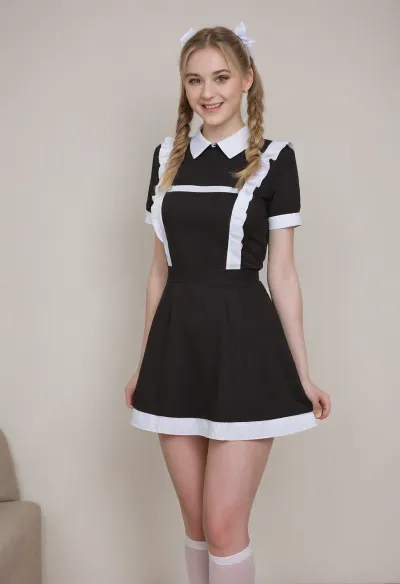 5 beautiful blondes 18 years old with ponytails, white bows, they are thin and tiny, black dress, white apron, soviet school uniform, white high boots, high heels, three blondies, small breasts, laughing, suxl, M3L0DYM4RK5, MELODY-MARKS, Sch0llg1rl, American, European, Scandic, Canadian, uniform, one black man with giant penis, he gonna fuck the girls, <lora:suxl:.8>, <lora:M3L0DYM4RK5 [vvugot1905cc735fbp19f1]:1.8>, <lora:melody-marks-xl:2>, <lora:Schoolgirl:.8>