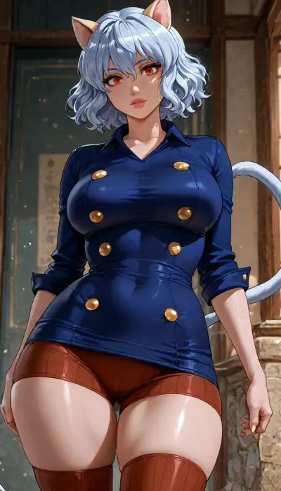 ((dandonfuga art style:1.2)), (Neferpitou), solo, <lora:add-detail-xl:1.2>, <lora:attractive_notrigger:1.2>, <lora:detailed_notrigger:1.2>, <lora:LCMTurboMix_Euler_A_fix:1.2>
