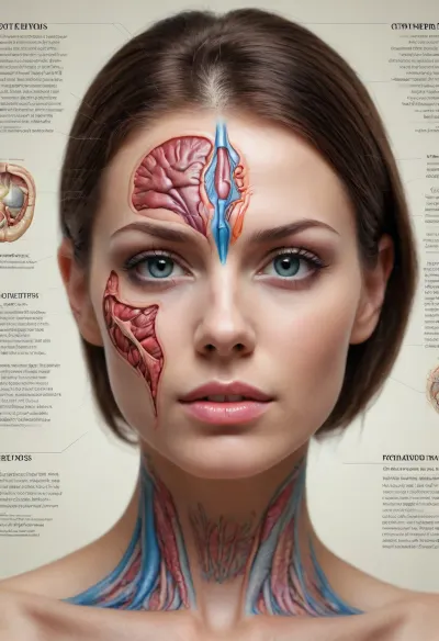 Detailed scientific textbook diagram showing the internal anatomy of an adult coquettish women. Labels refer to "function", "purpose", "storage system". Includes serious scientific footnotes and cross-sectional views of unexpectedly complex biological systems. #©KITTYART

























#©KITTYART