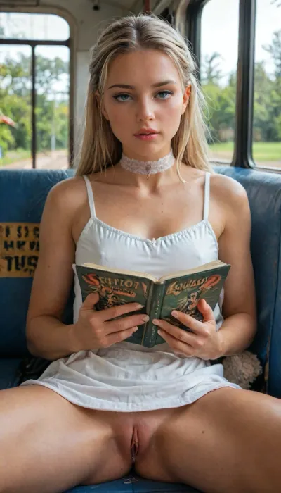 (perfect 10/10 sexiest AI slut:2), (erotic adult model:2), (sexiest adorably cute hot beauty:1.8), (very explicitly eroticized babe:1.9), (sexualized pretty fuckslut:2), (gorgeous:1.3), adorable, cute, (seductive:1.5), extremely sexy face, perfect female face, (upturned beautiful sexy eyes:1.75), (perfectly shaped full lips:1.3), (small cute nose:1.1), (sensually parted lips:1.2), (provocatively erotic:2), (very adorable sexy cutie:1.6), (very shapely body:2), (perfect body:2), athletic, tight body, slim neck, shapely thighs, erect nipples, perfect ass, (irresistibly immaculate pussy:1.6), (tempting gorgeous slut:2), (extremely arousing sexy explicitly sexual flirt scenario:2), ...

BREAK, (girl:1.5), (close:.2), (looking back:.2), .
BREAK, (girly:2), (minx:.2), (petite:.2), (sweet:.2), (slender:.2), (youthful:.2), (cute:.2), (fit:.2), (slutty:.2), (vixen:.2), (sexy:2), (flatchested:.2), (busty:.2), (curvy:.2), (tanned:1.6), (tan lines:1.6), (dark complexion:.2), (makeup:.2), (eyelashes:.2), (freckles:.2), (sweaty:.2), (pussy juices:1.6), (shy:.2), (blushing:.2), (worried:.2), (flirty:.2), (lewd:.2), (excited:.2), (moaning:.2), (begging for sex:.2), (head tilt:.2), (redhead:.2), (blonde:.2), (brunette:.2), (white blonde:1.5), (choker:1.7), (white sundress:1.6), (reading a novel:1.6), (looking at viewer:1.7), (bus station:1.6), .

BREAK, (softporn amateur modelling still from a very erotic set featuring a beautiful girl:2), (extra intricate high-definition fidelity:2), (incredibly detailed:2), <lora:adlima_xl_1_standard_merge_62_88_05_05:2>, <lora:sunnyrayyxo_v1_SDXLBase:2>, <lora:LCMTurboMix_Euler_A_fix:.8>