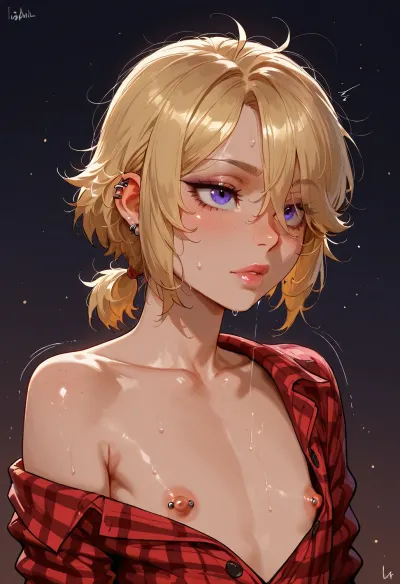flat tiny chest, nipple piercings, younger girl, igbaddie, detailxl, flat, chested, <lora:SDXL_DatAss_v1:1.4>, <lora:detailed_notrigger:1.4>, <lora:flat_chested_v3.5:.8>