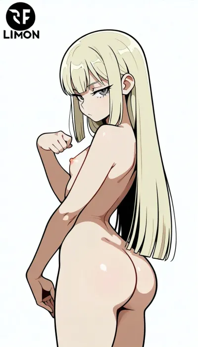 Single character, female Draco Malfoy, slim and fit body, petite build, long straight platinum blonde hair, sharp grey eyes, seductive pose, [POSE], completely naked, cartoon character, thick black outlines, bold simple lines, flat colors, cel shaded, mobile game art style, animated ad style, bright saturated colors, simple facial features, minimal shading, clean white background, 2D illustration, vector art style, cartoon network style, anime ad, simplified details, high contrast, bold shapes, pop art influence, game advertisement, clear simple lines, vibrant colors, naked, limon tits, big ass.