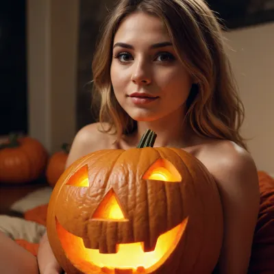 sexually explicit jack-o-lantern, NSFW, detailxl