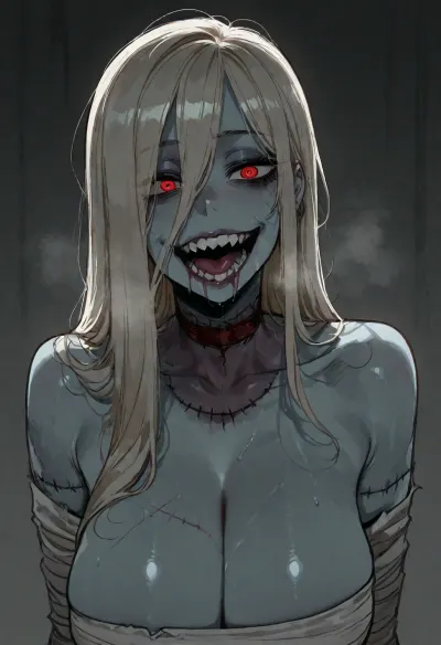(ratatatat74), (zombie girl), solo, <lora:ratatatat74-000050:2>