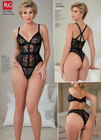 professional dslr image of a bonprix-catalog-page. the double-page has the authentic layout of a fashion-lingerie catalog and shows various different diverse cougar-matures posing in crotchless lace lingerie. The layout of the double-page also contains price-tags and descriptions of the articles shown for sale. the various diverse mature models are shown from various different perspectives and angles, some from a rear view and some from the front., (crotchless-lace), (GILF), (messy, shorthaired, updo hairbun), ((mona-wales, rRita-G, cory-chase)), ((barely covered anus)), Image Settings, (Ultra high definition 4K quality for sharpness and clarity.
Aspect ratio 3:2), to represent the page layout correct, with different sized images for each article represented on the page., melanin, <lora:stretch_marks:.7>, <lora:fredricks70-v1.0-xl:.9>, <lora:doyoulikemybum:.1>, <lora:GarterbeltXL:.6>, <lora:melanin-XL:.2>