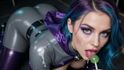 BULOT COLYG, ((chest to the ground, face down, head down, facing down, butt up, hips up, extended legs, dynamic pose wide hips, thick thighs, spread legs)), ((Raven, justice league, gray skin, glistening skin, hd purple shinny eyes and detailed iris, purple cloak, skin tight latex, big eyes, sexy body, slim waist, woman, Embarrassed charming female military officer, (((splashes cumshot by more white sperm dripping masterpiece, 🐶💦💕🪄, An extreme candid macro photograph focusing on the slightly parted lips of a person holding a green lollipop, An close-up beauty portrait of a young woman focusing sharply on her eyes and makeup She has multi-tonal dyed hair blending electric cyan, deep purple, and vivid blue. Her pride makeup features iridescent satin eyeshadow with bright lime-green and aqua shimmer on the inner mobile lids, blended out into a vibrant violet-magenta cut-crease and soft lower-lash smoked liner. Her eyes have bright, detailed hazel-green irises with crisp limbal rings and delicate wispy upper lashes. She wears smooth metallic fuchsia lipstick and subtle cheek highlight. She has delicate hyper-feminine facial features and an elegant neckline.. Clean studio portrait lighting, high micro-contrast, 85mm lens, shallow depth of field with soft dark background.on her face and mouth))), plump lips, open mouth, shows tongue, tongue out, long eyelashes, holds hands uncovered very large bust, ((kneel on plane)), head raised, top view, (((full-length top view))), lush bust, deep cleavage, cleavage, full-length, blue eyes, ginger ponytail hairstyle, ((bikini)), a lot of cum, facial, mouth full of cum, dark background, cum on face, cum on body, cum on clothes, cum swapping, excessive cum, covered in cum, ejaculation, projectile cum, cum on breasts, cum on back, cum on ass, cum on pussy, cum on shoes, cupping hands, cum on hands, cumdrip, after sex, after vaginal, big red lips, keira_knightley_actress lookalike, ahegao, rolling_eyes, rolling_eyes-000014, ahegao face, pleasure, beautiful eyes, bukkake, tits, ＜lora, (bukkakeLora_v10:1), breast, Madison, Beer, tatoos over the body, sweaty body, oiled body, moles over the body and face, breasts, ponytail hairstyle, <lora:shirtliftALORAFor_shirtliftv1:.5>, happy eyes)), ((medium round breast, perky nipples, puffy areolas, erect nipple)), (lots of cum, massive cumshot on her, cum, cum on face, covered in cum), UHD, extra detail, perfect lighting., 4ng3l, face, raven, facialized, superfacialized