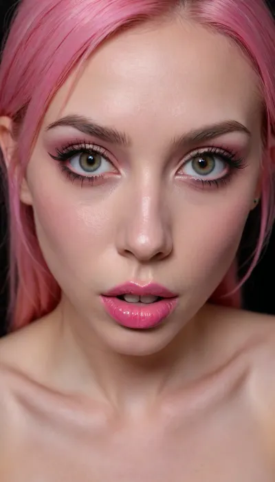 (masterpiece:1.2), (best quality:1.2), (ultra-detailed:1.2), (official art:1.3), (beautiful and aesthetic:.9), detailed, (elaborate details:.9), (high detail), (single character), cute facial features, (defined cheekbones), slender, 1 girl, anarchic style, Hardcore creampie of an American bimbo slut, silicone-pumped tits, Botoxed lips, pink-themed bimbo, face covered in cum.