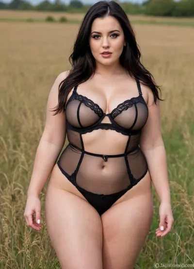 beautiful curvy bbw girl is standing in a field, ((side view)), ((showing bum and thighs)), peachy bum, (long legs), (tall motherly body), fertile body, (skin pores:1.1), (light freckles:.1), flat, chest, big, breasts, huge, gigantic, hips, thighs, wide, thick, plump, belly, fat, round face, plump lips, black longe hair, playboy bodysuit, curvy plus-size Woman, Brunette hair with black roots, pubic hair, full body visible, bra, ((high waist size), panties), bleeding, cameltoe garter belt, garter strapshttps, //pornworks.com/gallery/4339157https, //pornworks.com/gallery/4339156https, //pornworks.com/gallery/4339155https, //pornworks.com/gallery/4339158https, //pornworks.com/gallery/4339247https, //pornworks.com/gallery/4339159