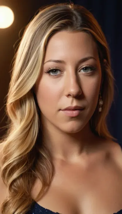Create a upper-body-portrait of Colbie Caillat at the age of 18.