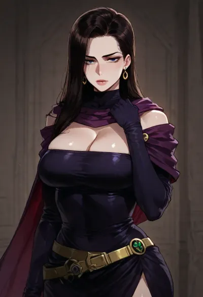 (Ratatatat74), (Lisa Lisa, Jojo's Bizarre Adventure), solo, looking at viewer, <lora:ratatatat74-000050:2>