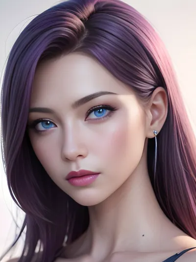 complex 3d render ultra detailed of a beautiful porcelain profile woman face, ((looks very sweet)), ((full body, slim body, naked, cleavage, showing boobs)), ((purple hair, blue eyes), , :1.5), 150 mm, beautiful studio soft light, rim light, vibrant details, luxurious, hyperrealistic, anatomical, facial muscles, elegant, octane render, DSLR, 8K, high quality, analog style, professional, detailed skin texture, detailed hair texture, detailed pores, best quality, highest quality, cinematic lighting, ((sweet face)), (volumetric lighting), extremely detailed CG unity 8k wallpaper, focused, 8k wallpaper, 4k wallpaper, extremely detailed, ultra realistic, photorealistic, sharp focus, absurdres, (HDR:1.2), (high contrast), photograph, detailed and intricate, instagram, ((portrait)), highly detailed, digital painting, artstation, concept art, smooth, illustration, cinematic, pink, Florist, at, night, <lora:Flower Print Bikini by Stable Yogi:.5>