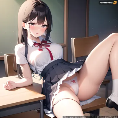 masterpiece, <lora:table_humping_v0.1:1>, (legs), brassiere, 1young adult girl, table humping, crotch rub, white shirt, cute tall skirt, school skirt, panties, skirt lift, lanyard, table, lifting, multiple young adult mans, suggestive fluid, highly detailed