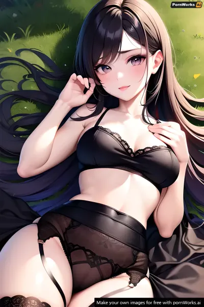 1girl, ((realistic)), ((Masterpiece, best quality, high definition, 8k, ultra-detailed, perfect ilumination, finely detail, higly detailed face, higly detailed body, realistic hands, 5 fingers hands, cute face)), ({{latina:1), (tanned skin:1), (ginger hair:1), (eyeshadow:1.1), (gothic dress:1.1), (black stockings:1.1), (upskirt:1.2), (black panties:1.2), (garter belt:1.2), thick thighs, 1.5}}, ({{full body:1.3), (lying on back:1.3), lying on bed, 1.3}}, goth girl, goth dress, sunset, lighting, bedroom