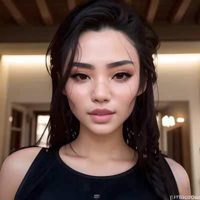 A hyper-realistic ultra-detailed photograph of a UHD face, 8k uhd, a hyper realistic ultra detailed photograph with big breasts