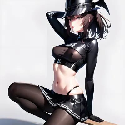 The AI sex robot's sleek, shiny metal body with a crop top that revealed her slim waist and toned abs was the best shadow on the camera. She held on to the pole with both hands as she gyrated in front of the camera,