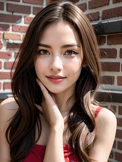 La joven sueca estaba frente a la cámara, sus grandes ojos mirando directamente a la lente. Su cabello largo se encadenó por la espalda, enmarcando su cara perfectamente. Llevaba una camiseta ajustada que mostraba su figura tonificada y